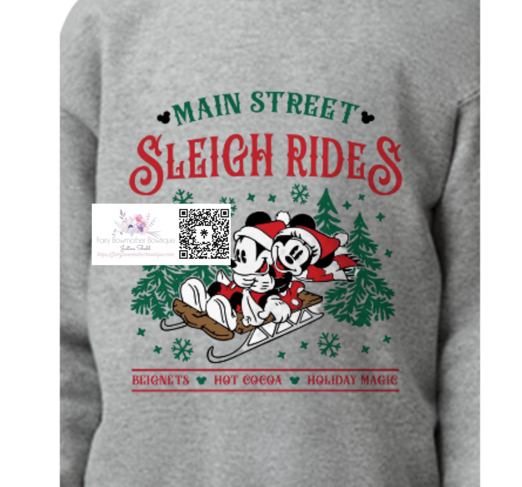 Apparel - Mouse Sleigh Ride Adult