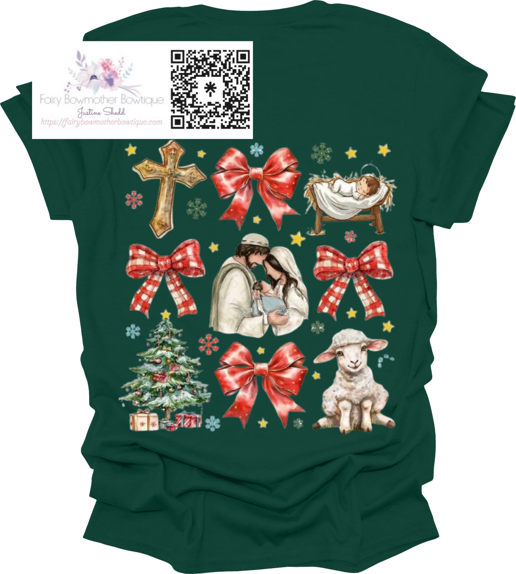 Apparel -  Red Bow Nativity