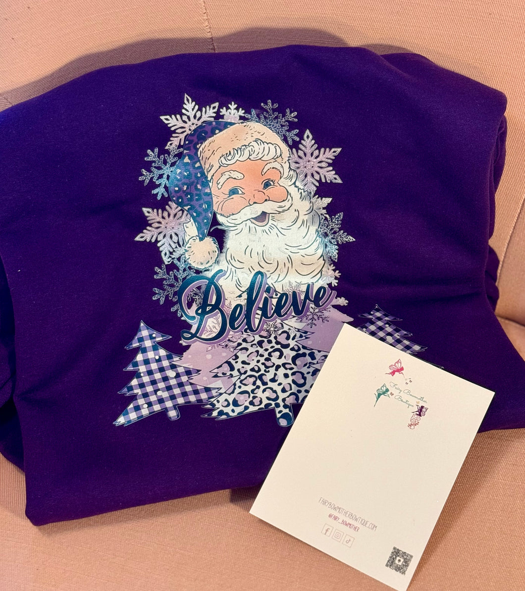 Apparel - Pearlescent Purple Santa Adult